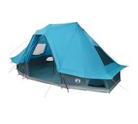 vidaXL Tienda de campaña familiar Tipi azul 6 personas impermeable