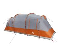vidaXL Tienda de campaña Familiar túnel 6 Personas Impermeable Gris