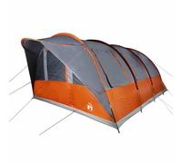 vidaXL Tienda de campaña Familiar túnel 7 Personas Impermeable Naranja, Tienda de campaña, Tienda de jardín, Refugio al Aire Libre, Tiendas de campaña