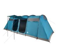 vidaXL Tienda de campaña Familiar túnel 8 Personas Impermeable Azul, Tienda de campaña, Tienda de jardín, Refugio al Aire Libre, Tiendas de campaña