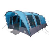 vidaXL Tienda de campaña Familiar túnel 8 Personas Impermeable Azul