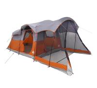 vidaXL Tienda de campaña Familiar túnel 8 Personas Impermeable Naranja, Tienda de campaña, Tienda de jardín, Refugio de Exterior, Tienda de Camping