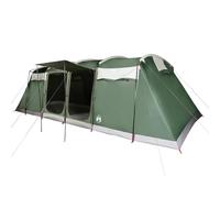 vidaXL Tienda de campaña túnel familiar 8 personas impermeable verde