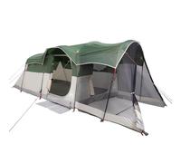 vidaXL Tienda de campaña Familiar túnel 8 personas Impermeable Verde