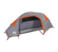 vidaXL Tienda de Campaña Iglú para 1 Persona Impermeable, Toldo Portátil de Senderismo, Refugio de Camping, Carpa de Exterior, Naranja