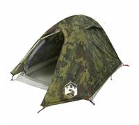 vidaXL Tienda de campaña iglú para 2 Personas Impermeable Camuflaje, Tienda de campaña, Refugio de Camping, Refugio de jardín, Tienda de jardín