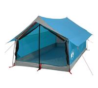 vidaXL Tienda de Campaña para 2 Personas Impermeable, Toldo Portátil Plegable de Senderismo, Refugio de Camping, Carpa de Exterior, Azul