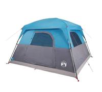 vidaXL Tienda de campaña para 4 Personas Impermeable Azul