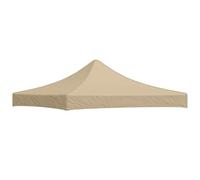 vidaXL Techo de Carpa para Celebraciones Cenador Toldo Cubierta Superior Carpa Plegable Jardín Patio Marquesina Fiesta Beige 270 g/m²