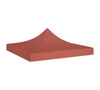 vidaXL Techo de Carpa para Celebraciones Cenador Toldo Cubierta Superior Carpa Plegable Jardín Patio Marquesina Fiesta Terracota 3x3 m 270 g/m²