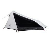 vidaXL Tienda de campaña túnel 1 Persona Tela Opaca Impermeable Blanco