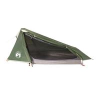 vidaXL Tienda de campaña túnel para 1 persona Impermeable Verde