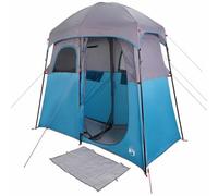 vidaXL Tienda de Ducha para 2 Personas Impermeable Azul