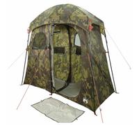 vidaXL Tienda de Ducha para 2 Personas Impermeable Camuflaje