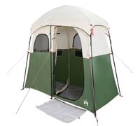vidaXL Tienda de Ducha para 2 Personas Impermeable Verde