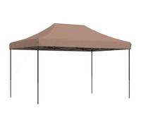 vidaXL Tienda de Fiesta Plegable Pop-Up marrón 440x292x315 cm, Tienda, Tienda de jardín, cenador de Camping, toldo cenador, cenador toldo