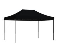 vidaXL Tienda de Fiesta Plegable Pop-Up Negra 440x292x315 cm