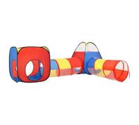 vidaXL Tienda de Juegos para Niños Infantil Adorno Bebés Diversión Túnel Carpa Sala Salón Estar Juguete Habitación Casa Hogar Multicolor