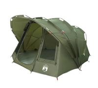 vidaXL Tienda de Pesca 5 Personas Impermeable Verde Oliva, Tienda de campaña, Refugio de Pesca, Refugio de Camping, Tienda de Camping