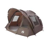 vidaXL Tienda de pesca para 2 personas impermeable marrón