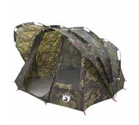vidaXL Tienda de Pesca para 5 Personas Impermeable Camuflaje, Tienda de campaña, Refugio de Pesca, Refugio de Camping, Tienda de Camping