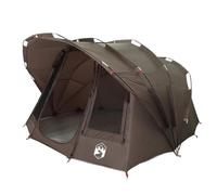 vidaXL Tienda de Pesca para 5 Personas Impermeable marrón, Tienda de campaña, Refugio de Pesca, Refugio de Camping, Tienda de Camping