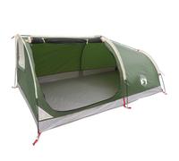 vidaXL Tienda de senderismo impermeable para 2 personas, verde, tienda de campaña moderna, refugio portátil para senderismo, equipo de exterior resistente a la intemperie, equipo de viaje