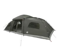 vidaXL Tienda familiar con mosca de lluvia, impermeable, verde militar, 18 personas, tienda familiar moderna, cubierta al aire libre, impermeable, grupo de camping, poliéster para comodidad y aventura