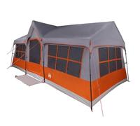 vidaXL Tienda Familiar con Techo Gris y Naranja 622 x 295 x 238 cm