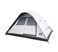 vidaXL Tienda de campaña Iglú familiar 6 personas Tela opaca impermeable blanca