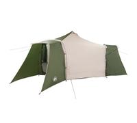 vidaXL Tienda Familiar Tipos Verde 8-Personas Impermeable