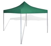 vidaXL Tienda Plegable de Jardín Acero Poliester PVC Verde Carpa Pérgola Patio