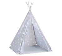 vidaXL Tienda Tipi para niños con Bolsa poliéster Gris 115x115x160 cm