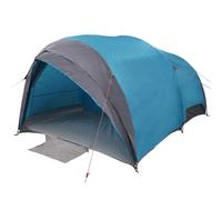 vidaXL Tienda de campaña tipo túnel para 6 personas en color azul. Ideal para acampar. Es impermeable y está hecha de material transpirable.