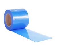 vidaXL Tira de Cortina para Puertas PVC Azul 200x1,6 mm 10 m