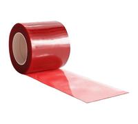 vidaXL Tira de cortina para puertas PVC rojo 200x1,6 mm 25 m