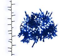 vidaXL Tira de Luces Compacta, Cadena Navideña con 1000 LED, Guirnalda de Luces, Adorno de Navidad para Hogar Exterior, PVC Azul 25 m