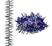vidaXL Tira de Luces de Racimo, Cadena Navideña con 2000 LED, Guirnalda de Luces, Adorno de Navidad para Hogar Exterior, PVC Pastel Multicolor 17 m