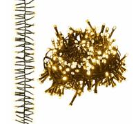 vidaXL Tira de Luces de Racimo, Cadena Navideña con 400 LED, Guirnalda de Luces, Adorno de Navidad para Hogar Exterior, PVC Blanco Cálido 7,4 m