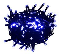 vidaXL Tira de Luces Leds, Cadena Navideña con 150 Leds, Guirnalda Decorativa de Luces, Adorno de Navidad para Hogar Exterior, PVC Azul 15 m