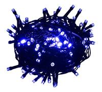 vidaXL Tira de Luces Leds, Cadena Navideña con 150 Leds, Guirnalda Decorativa de Luces, Adorno de Navidad para Hogar Exterior, PVC Azul 15 m