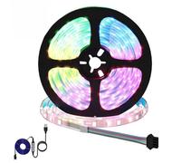 vidaXL Tira LED 4 pcs Negro y Transparente 510 x 0,8 x 0,3 cm, Sala de estar, moderno, duradero, muebles con estilo, asientos multifuncionales, decoración ecológica, superficies fáciles de limpiar