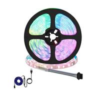 vidaXL Tira LED 2 pcs Negro y Transparente 5500 mm Cobre y plástico