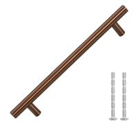 vidaXL Tiradores para Armarios 10 uds, Tiradores en Barra, Manijas de Cajones Muebles, Tiradores de Puerta Corredera, Acero Inoxidable Bronce 160 mm