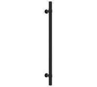 vidaXL Tiradores para Armarios 10 uds, Tiradores de Barra en T, Tiradores de Puerta Cajón, Accesorios para Muebles, Acero Inoxidable Negro 224 mm