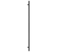 vidaXL Tiradores para Armarios 10 uds, Tiradores de Barra en T, Tiradores de Puerta Cajón, Accesorios para Muebles, Acero Inoxidable Negro 480 mm