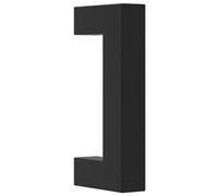 vidaXL Tiradores para Armarios 10 uds, Tiradores en Barra, Manijas de Cajones Muebles, Tiradores de Puerta Corredera, Acero Inoxidable Negro 64 mm