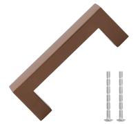 vidaXL Tiradores para Armarios 10 uds, Tiradores en Barra, Manijas de Cajones Muebles, Tiradores de Puerta Corredera, Acero Inoxidable Bronce 96 mm