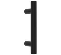 vidaXL Tiradores para Armarios 20 uds, Tiradores de Barra en T, Tiradores de Puerta Cajón, Accesorios para Muebles, Acero Inoxidable Negro 64 mm