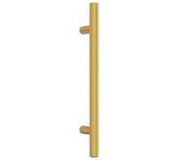 vidaXL Tiradores para Armarios 20 uds, Tiradores de Barra en T, Tiradores de Puerta Cajón, Accesorios para Muebles, Acero Inoxidable Dorado 128 mm